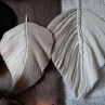 Triptych macramé lístečků "SLEVA"