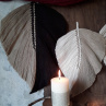 Triptych macramé lístečků "SLEVA"