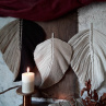 Triptych macramé lístečků "SLEVA"
