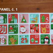 Panel na adventní kalendář č. 1