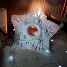 Macramé vločka na stěnu