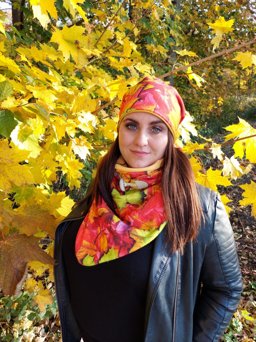 Nákrčník / šála - Listí 