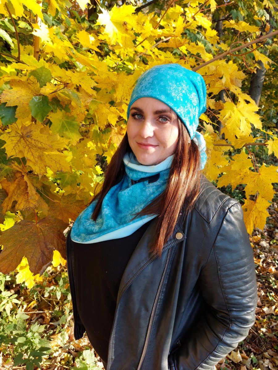 Nákrčník / šála - Vločky