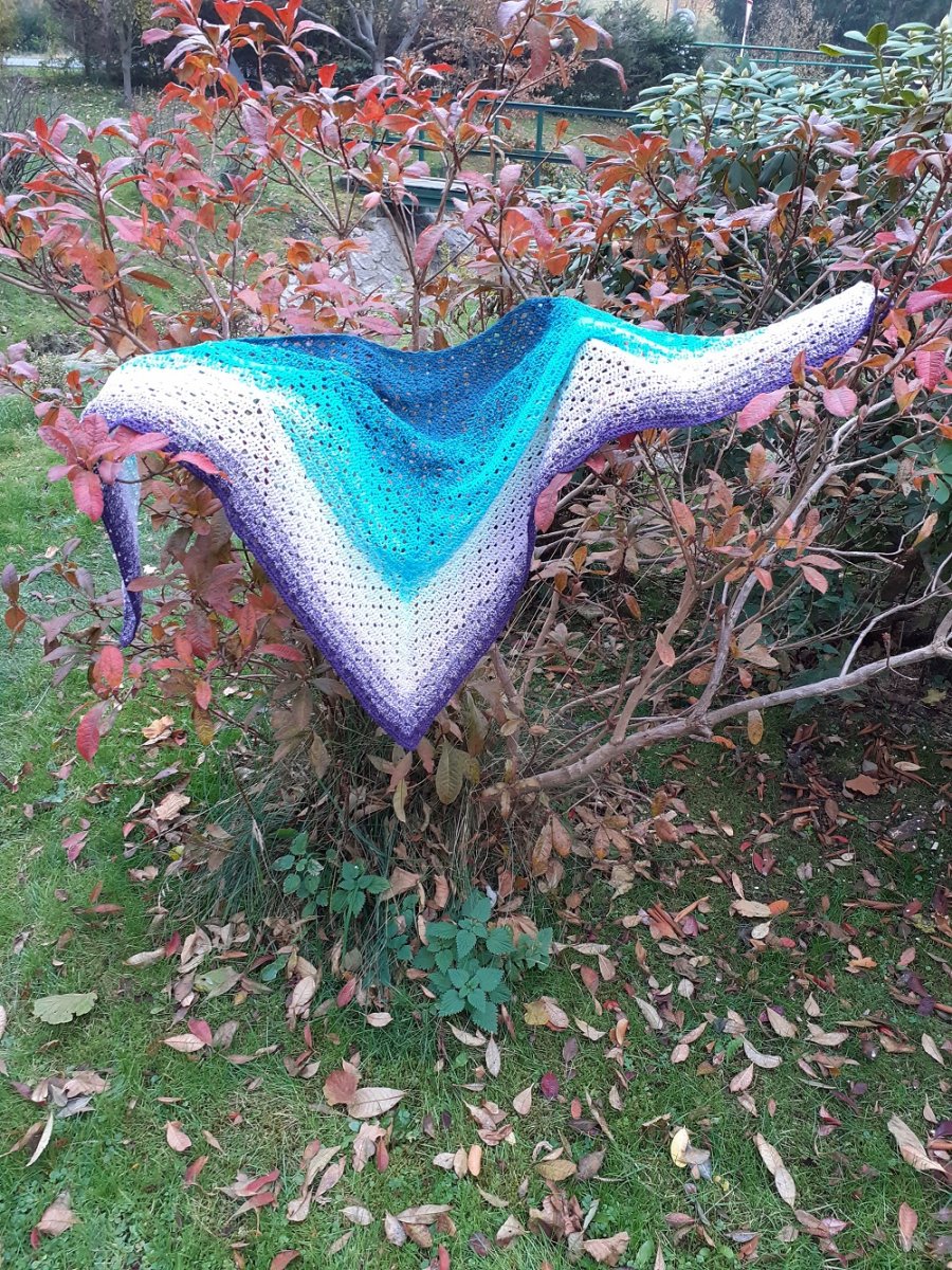 háčkovaný šátek