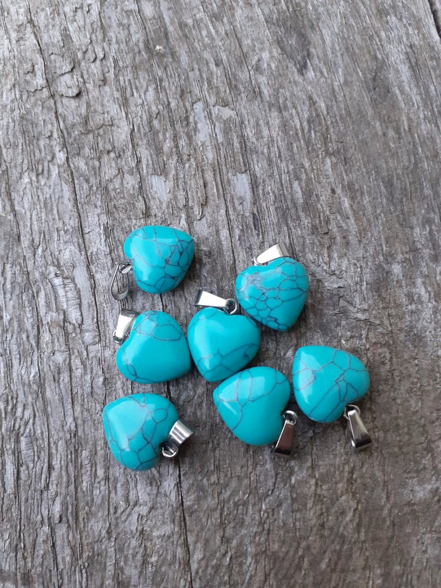 přívěsek tyrkys srdíčko