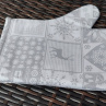 Vánoční chňapka šedý PATCHWORK s poutkem a magnetem - cena za 1 ks
