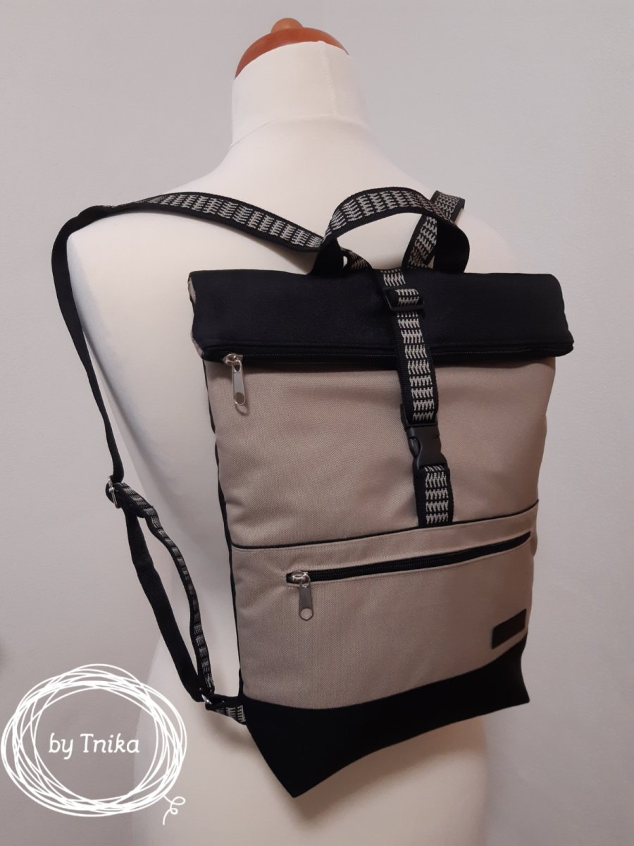 Batoh střední - béžový - FLIP