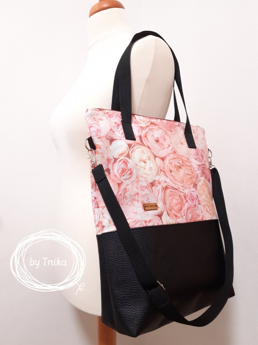 Velká taška crossbody - BONNY 05 s koženkou