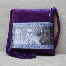 Originální fialová taška - Gandalf a Legolas