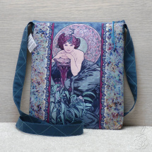 Barevná taška Alfons Mucha - Smaragd
