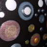 Obraz 3D blob paint akryl - Raindrops