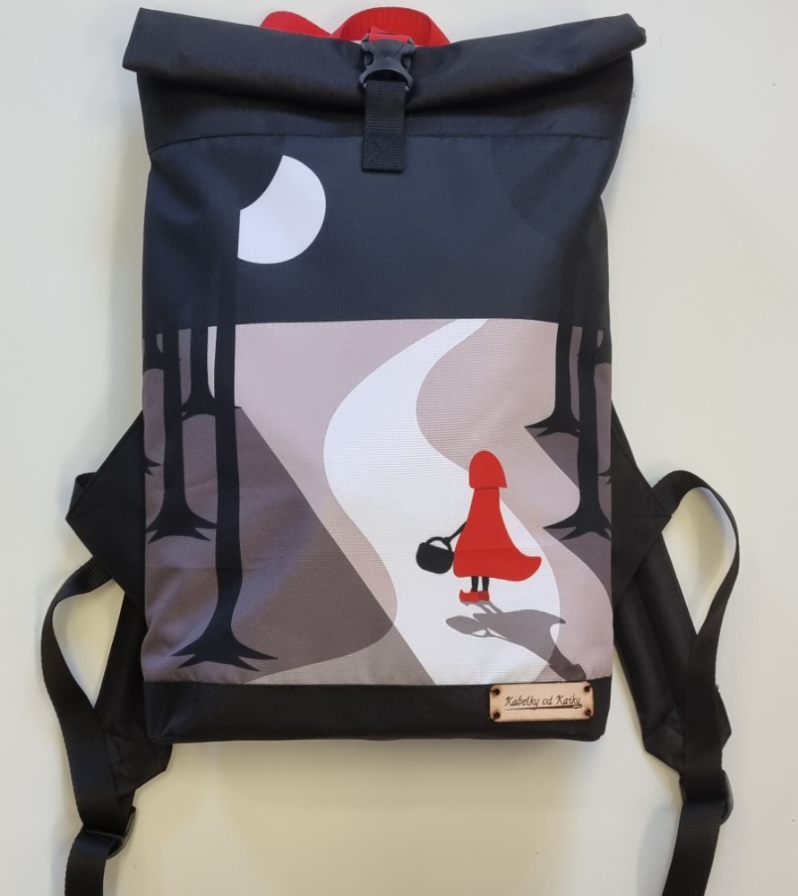 Červená Karkulka rolovací batoh