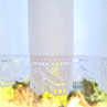 Sedáky včetně výplně, lemované krajkou šíře 45 mm 
