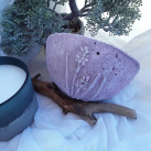 Miska-beton " Pudr. otisk levandule "