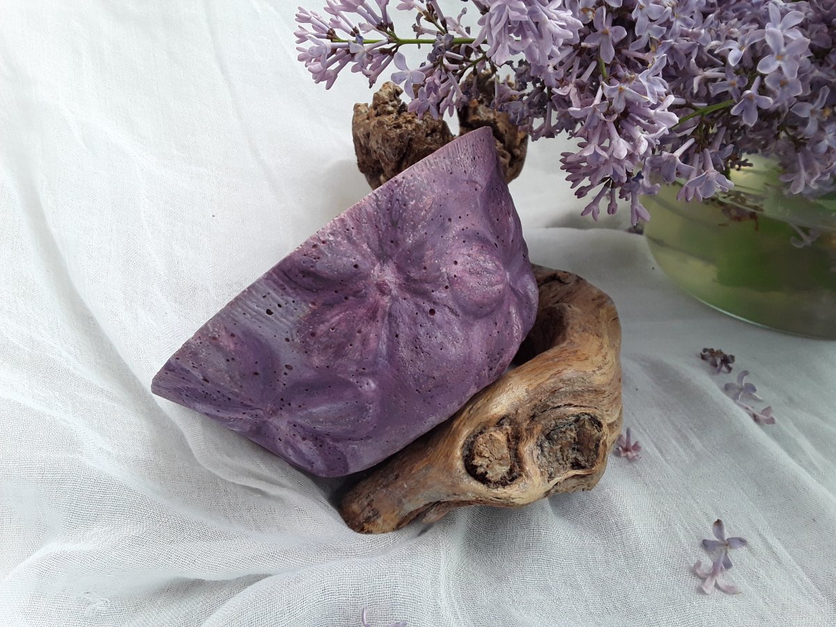 Beton-miska "3D otisk hortenzie"