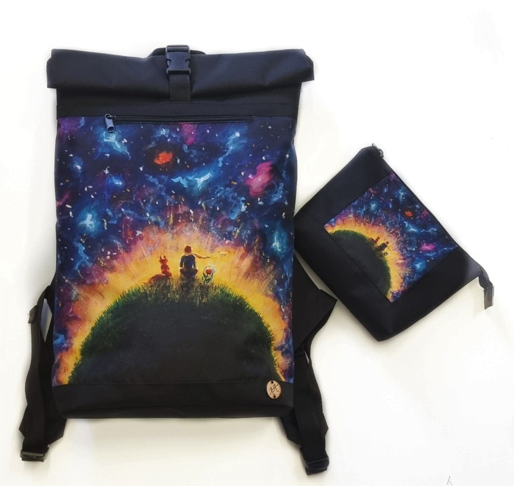 Rolovací batoh s motivem Malého prince