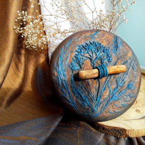 Betonová dóza s pokličkou " 3D struktura