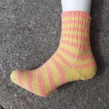 ponožky žluto růžové pruhy