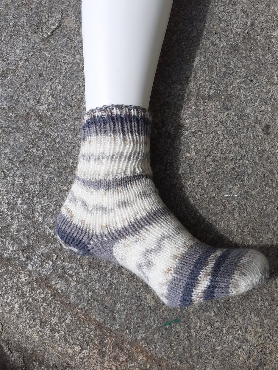 ponožky  šedo bílé II.