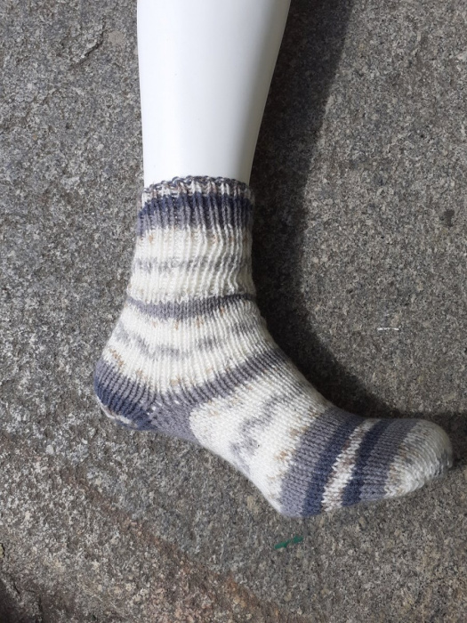 ponožky  šedo bílé II.