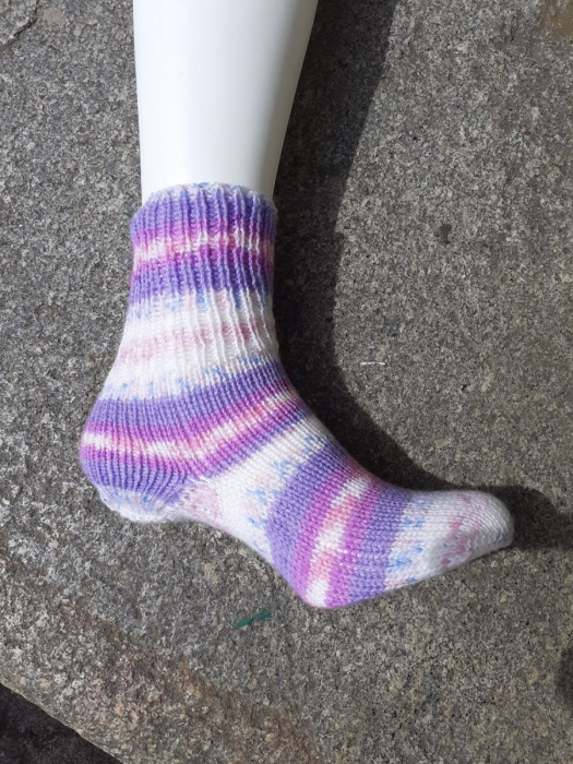ponožky fialové bílé II.