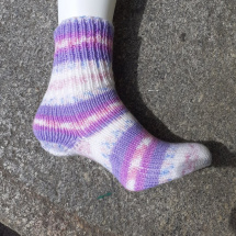 ponožky fialové bílé II.