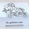 svatební truhlička motorka