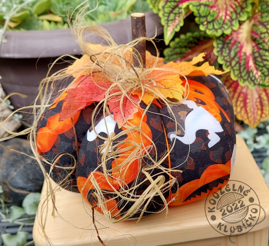 Šitá dýně HALLOWEEN ČERNÁ 