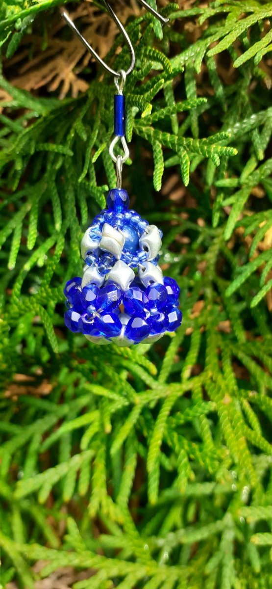 vánoční zvonek modrý