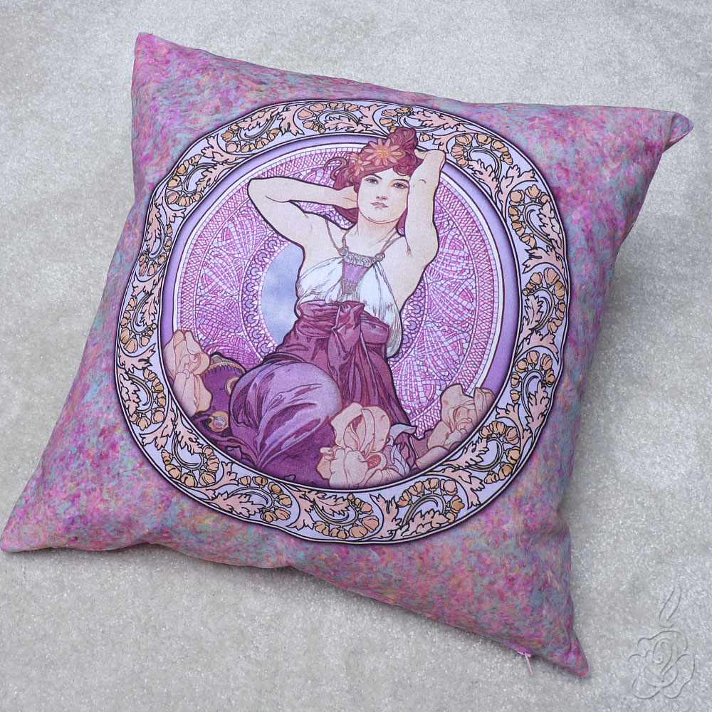 Polštář Alfons Mucha - Ametyst
