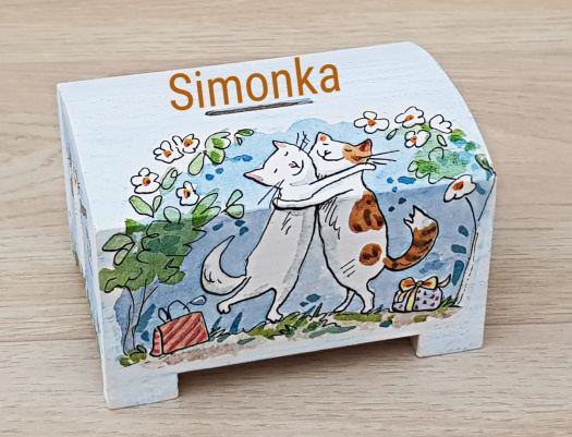 pokladnička se jménem na přání kočičky 