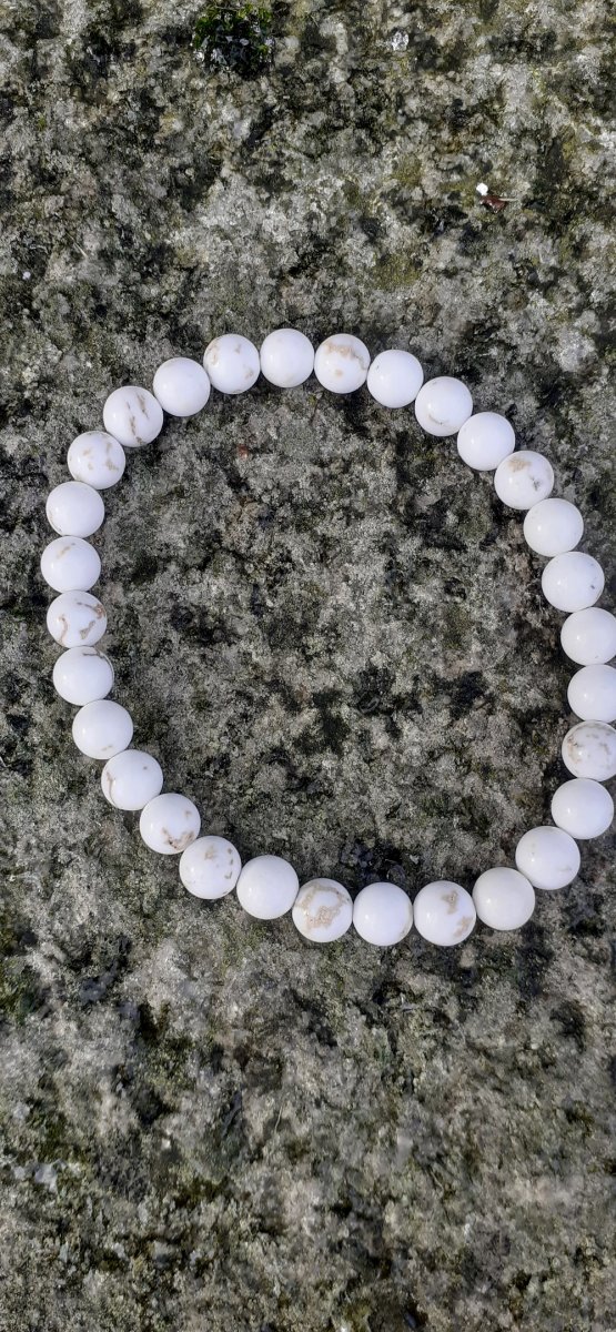 náramek howlit - 6 mm