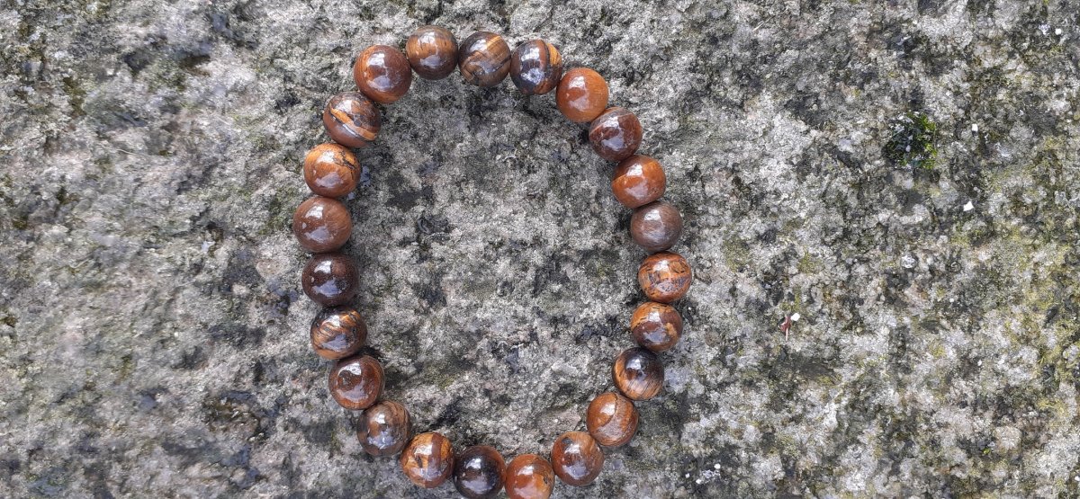 náramek tygří oko  8 mm