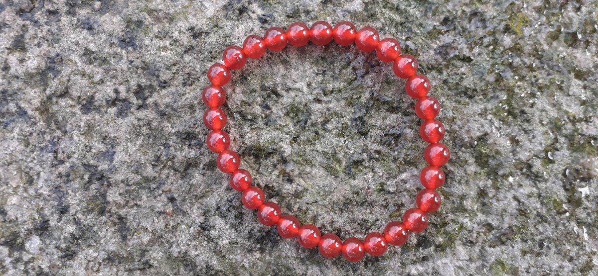 náramek karneol - 6 mm