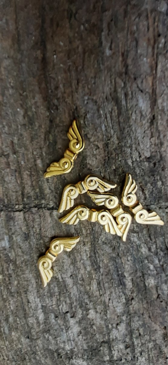 Andělská křídla 21x7,5 mm zlatá
