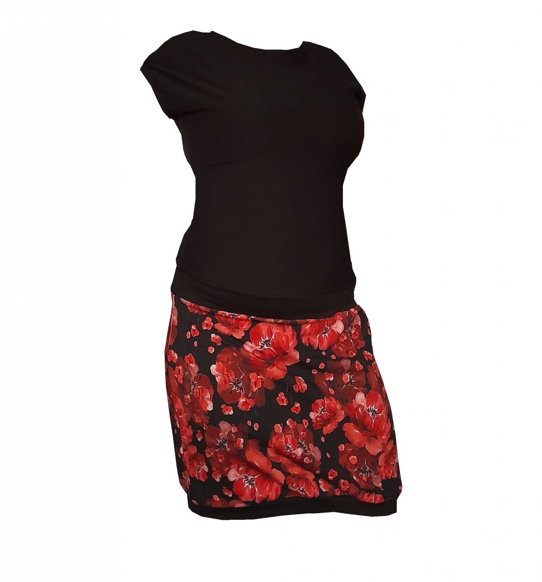 máky a černá - šaty M 40/42