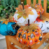 Šitá dýně TYRKYSOVÝ HALLOWEEN