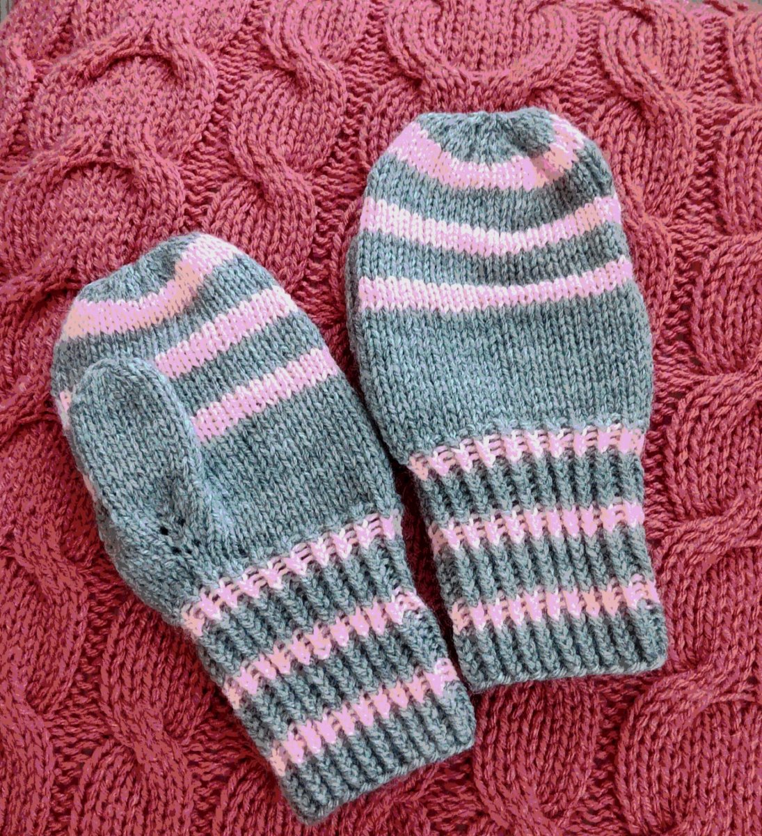 Dětské pletené palčáky