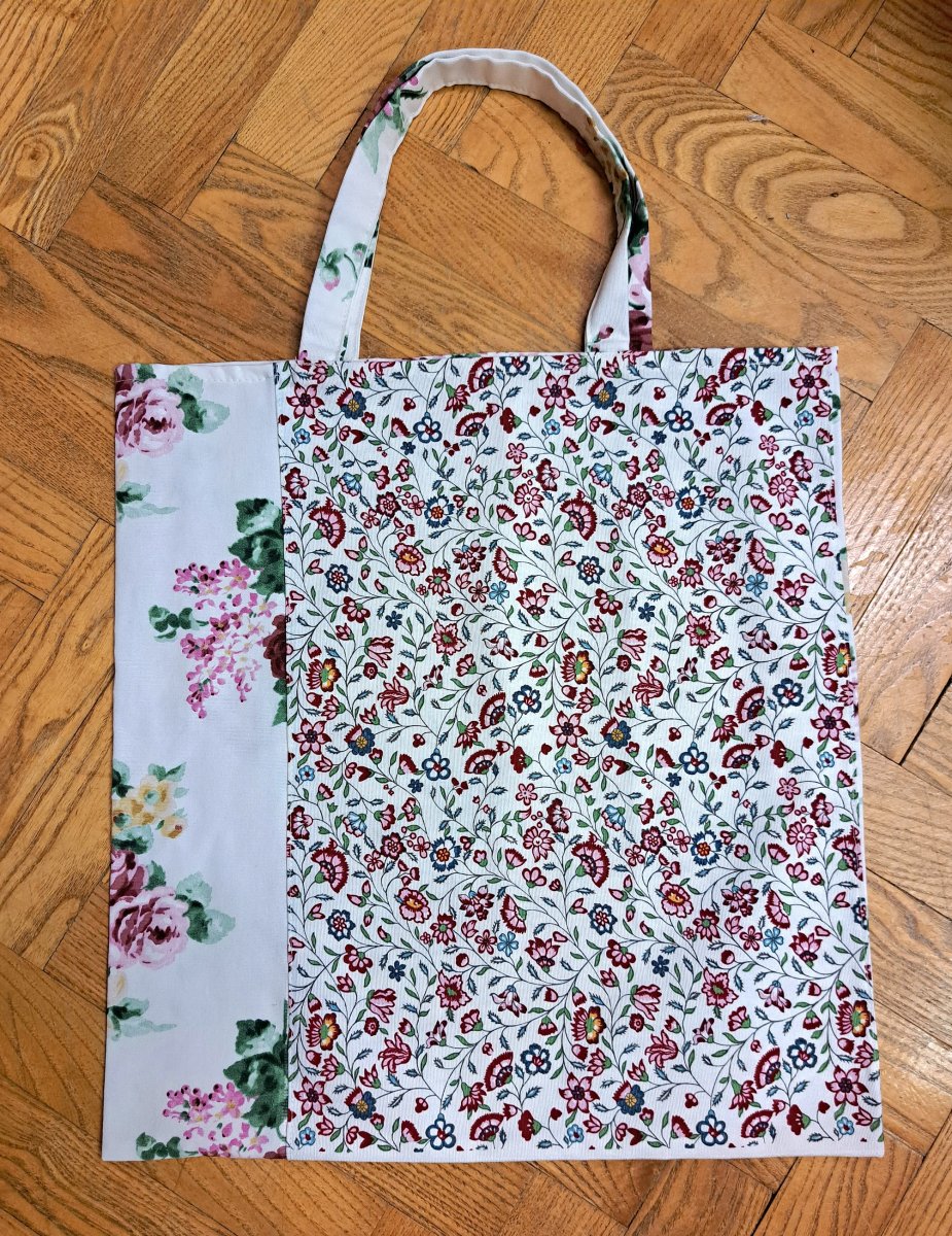 nákupní taška květy drobné a velké 