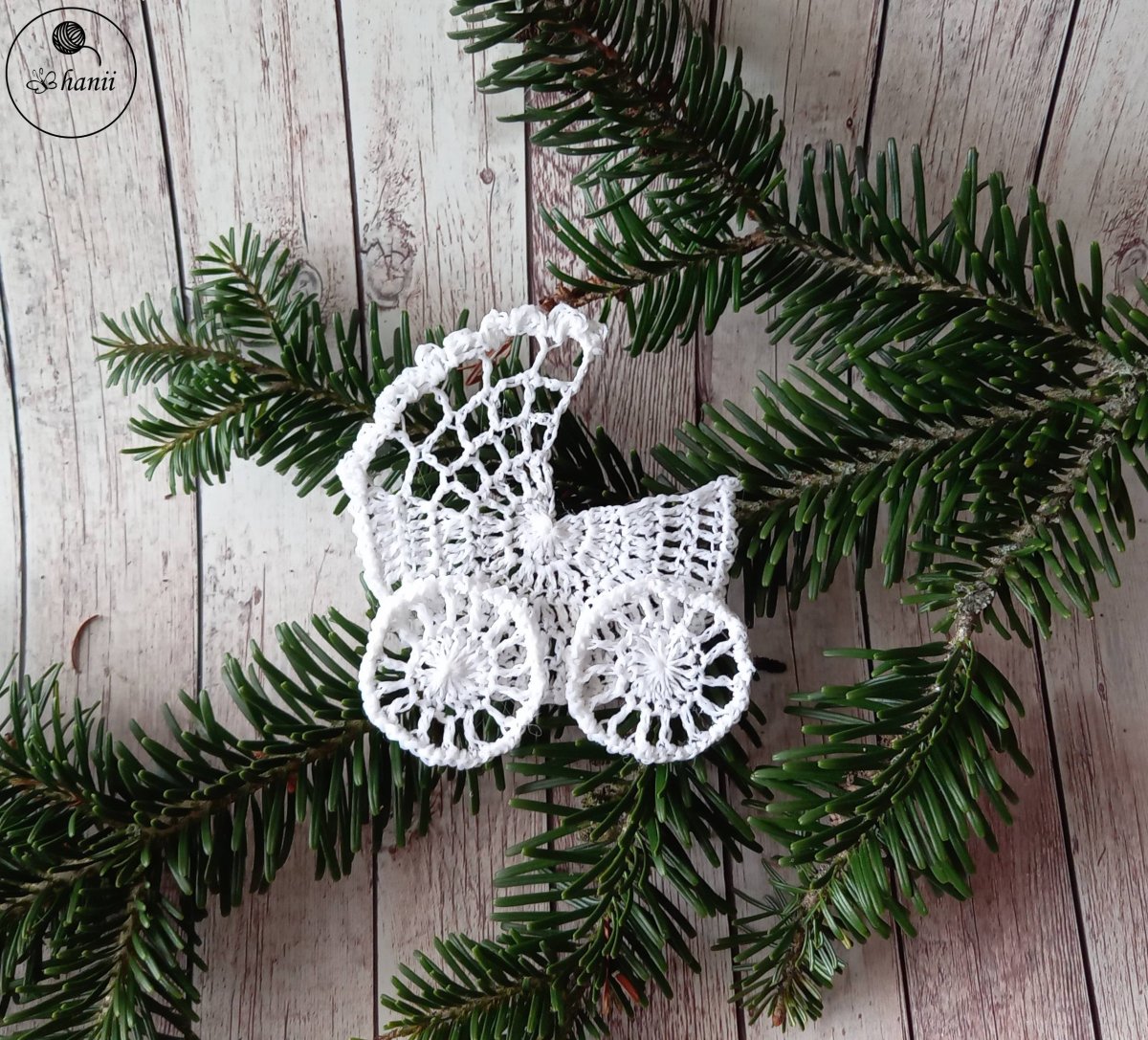 háčkované ozdoby - kočárek