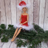 vánoční šaty pro Barbie