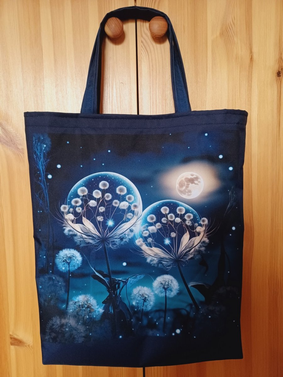 Nákupní taška z kočárkoviny s pampeliškou