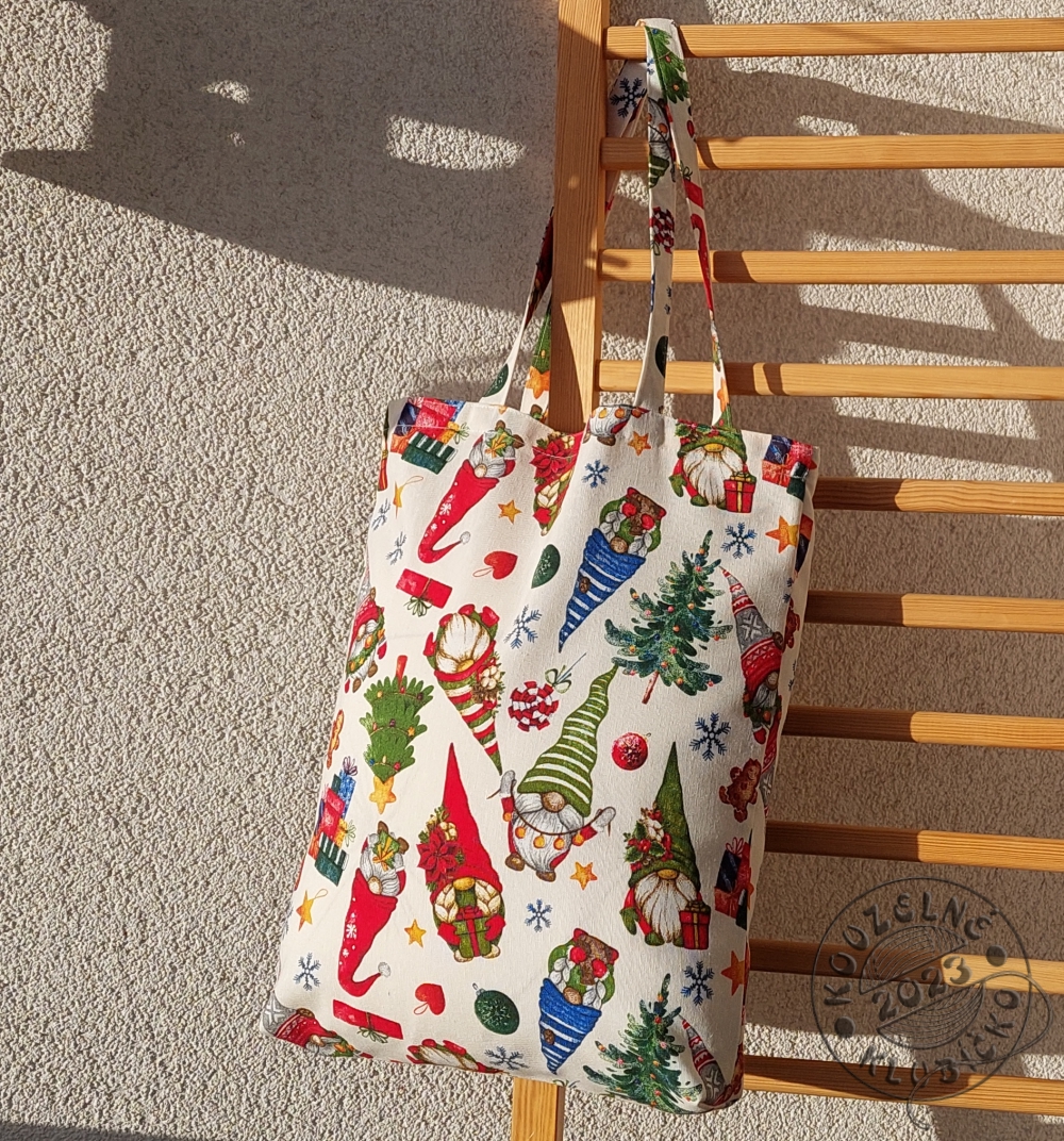 Taška vánoční se skřítky