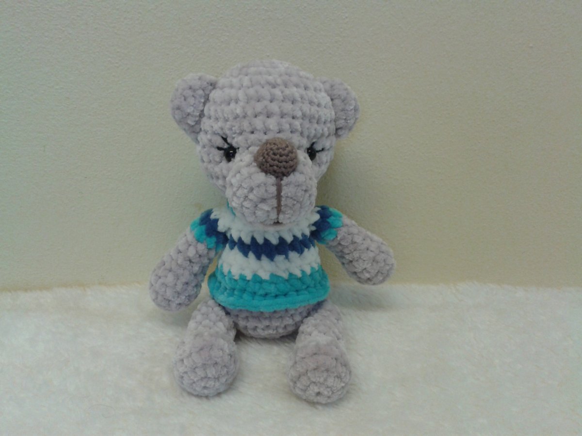 Návod na malého háčkovaného medvídka Míšu