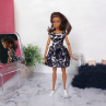 růžovo-bílé a tygrované šatičky pro Barbie