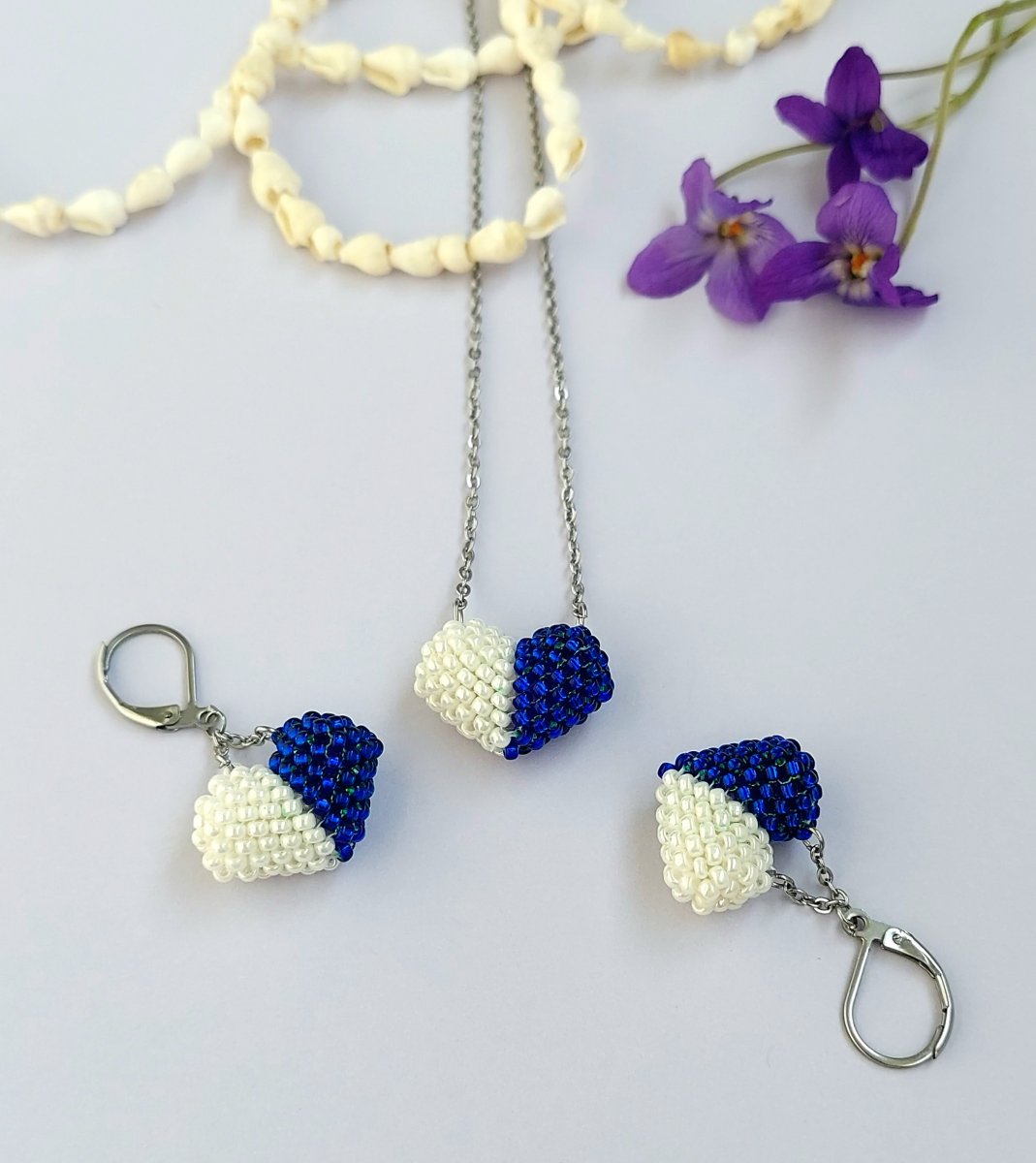 Souprava Srdíčka v modré