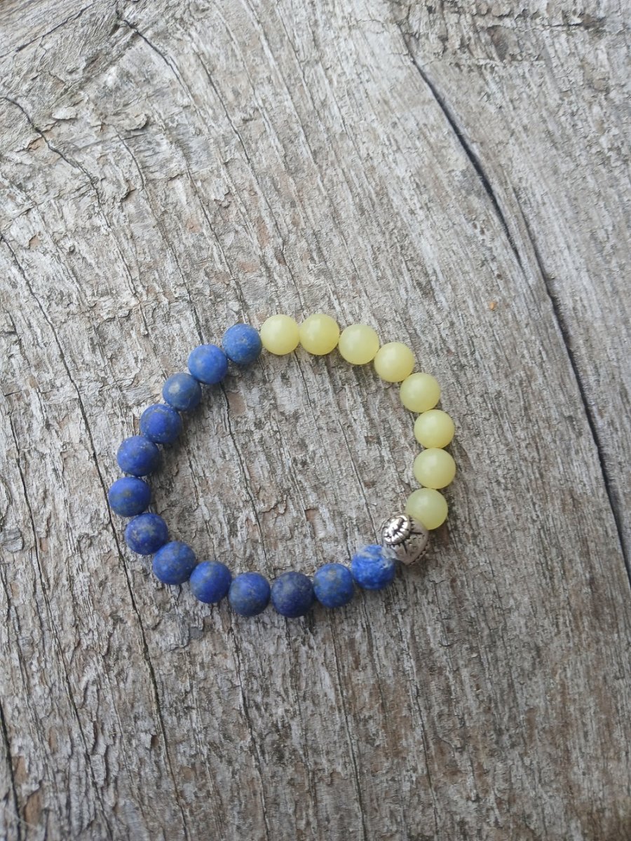 náramek lapis lazuli, jadeit 8 mm