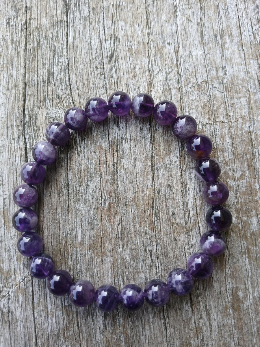 náramek ametyst  8 mm