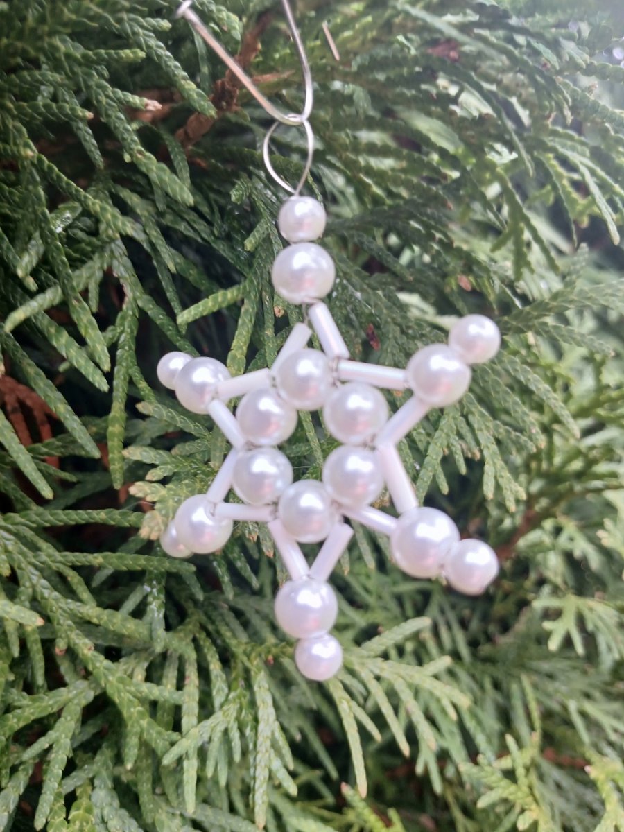 třpytivá sněhová vločka bílá malá