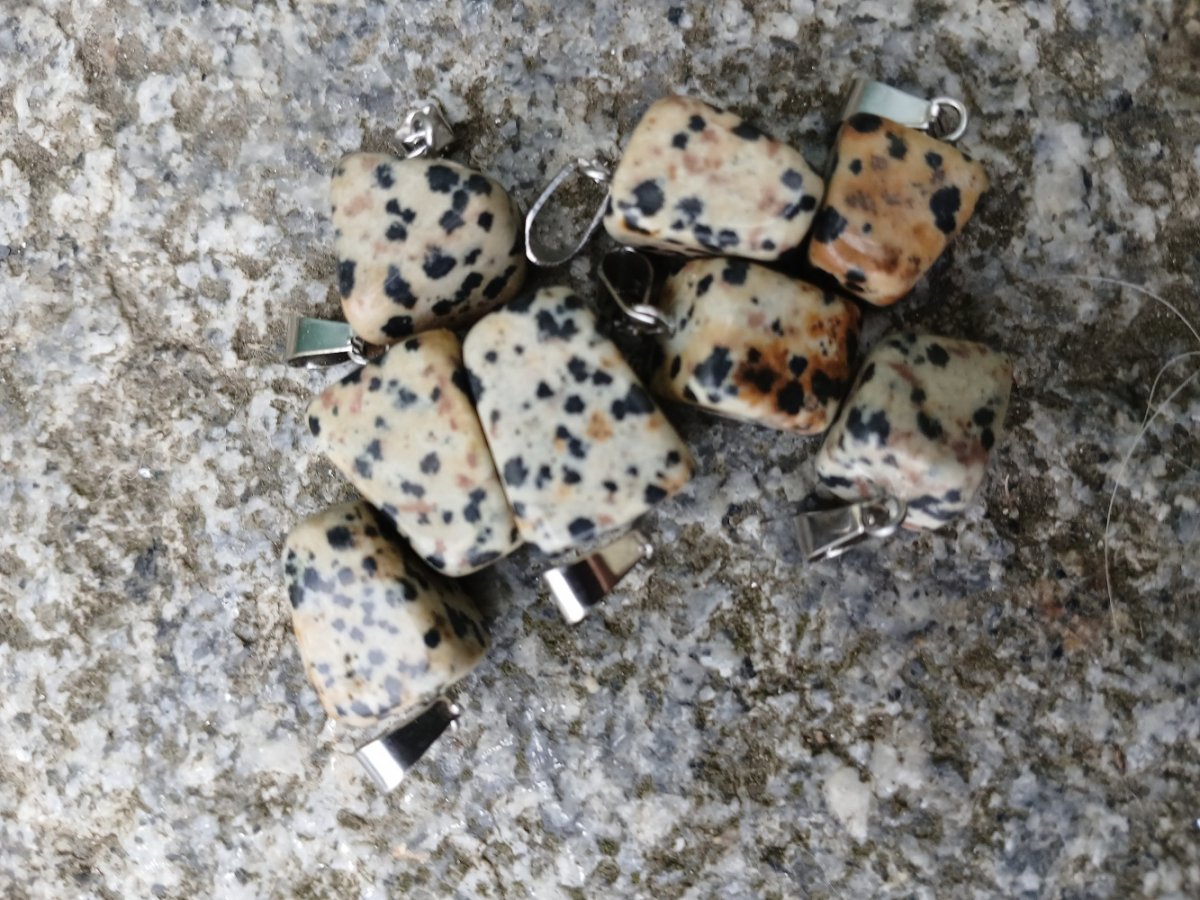 přívěsek jaspis dalmatin valoun